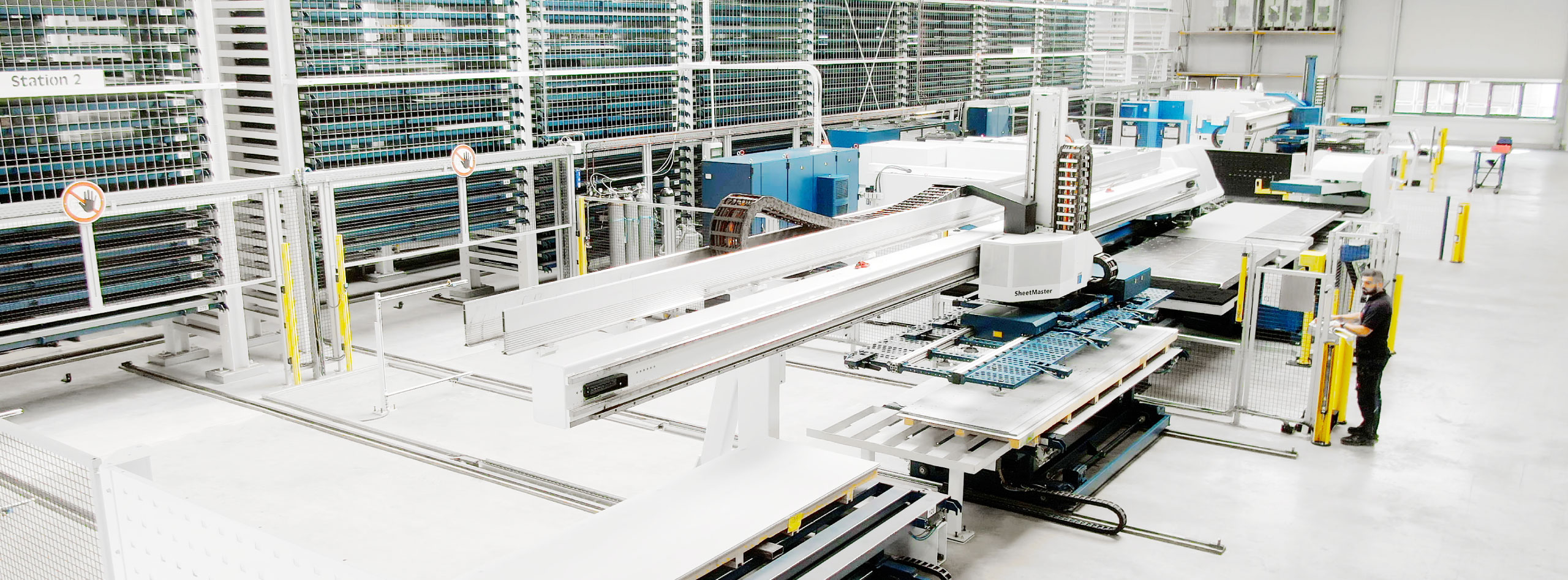 Shot of a production hall