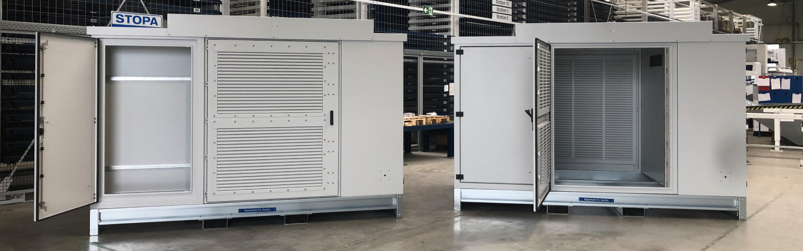 Container for module assembly